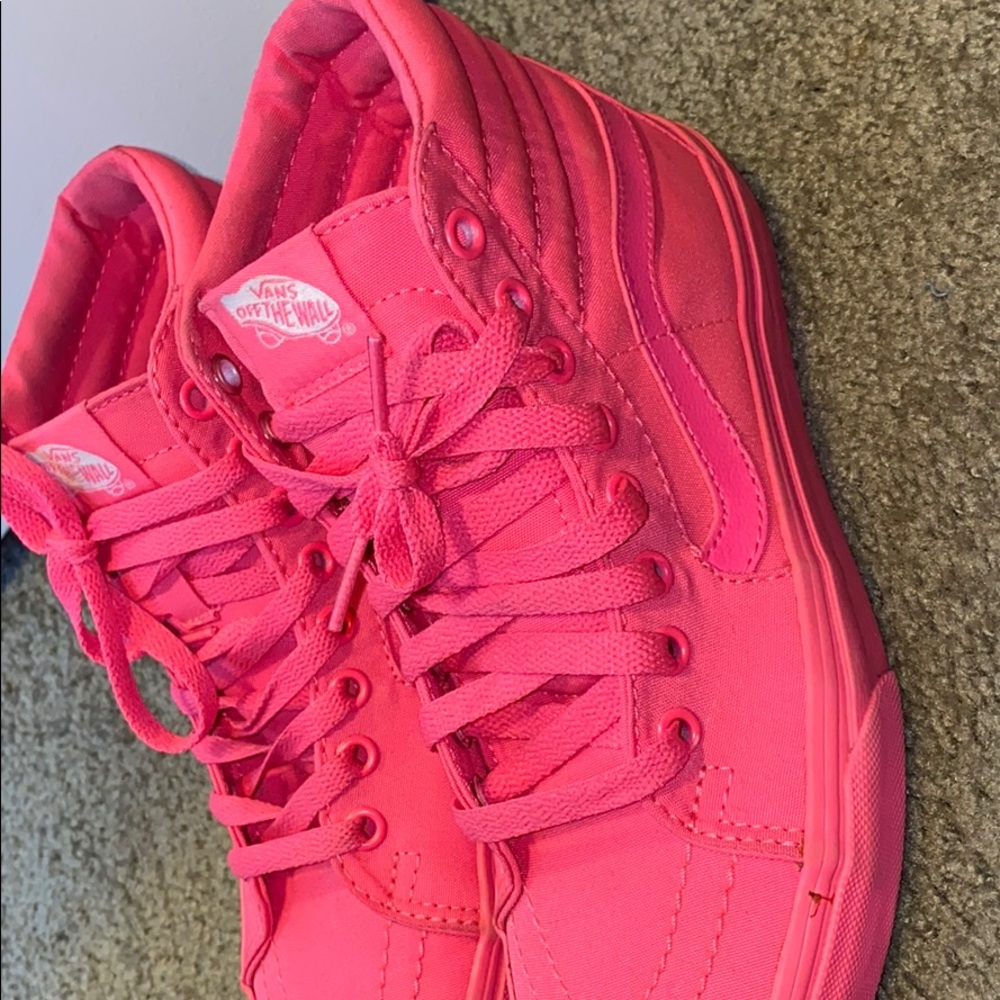 HOT PINK HIGH TOP VANS